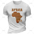 New Fashion Summer Men Women Short-sleeved T-shirts Africa Map 3d Print Unisex Simple Casual T Shirt Streetwear Round Neck Tops