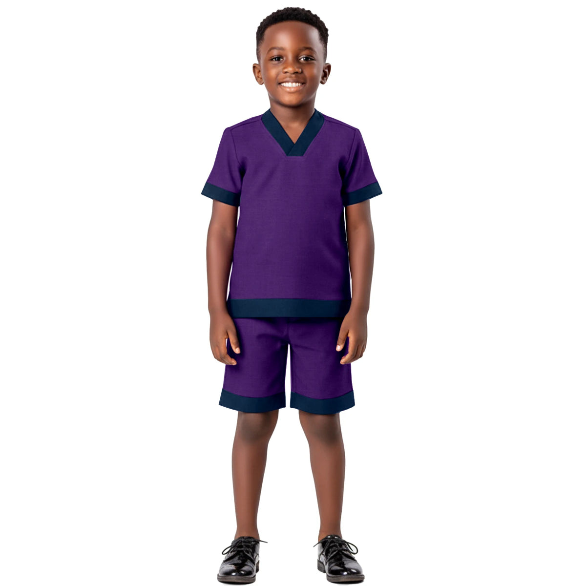 African Attire for Boy Ankara Outfits Nigerian Clothes Dashiki Kids Short Sleeve Shirt and Shorts