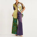 2 Two Piece Set Dashiki African Short Sleeve Blouse Tops And Pant Suits Summer Autumn Women Set Sheath Matching Fashion Outfit