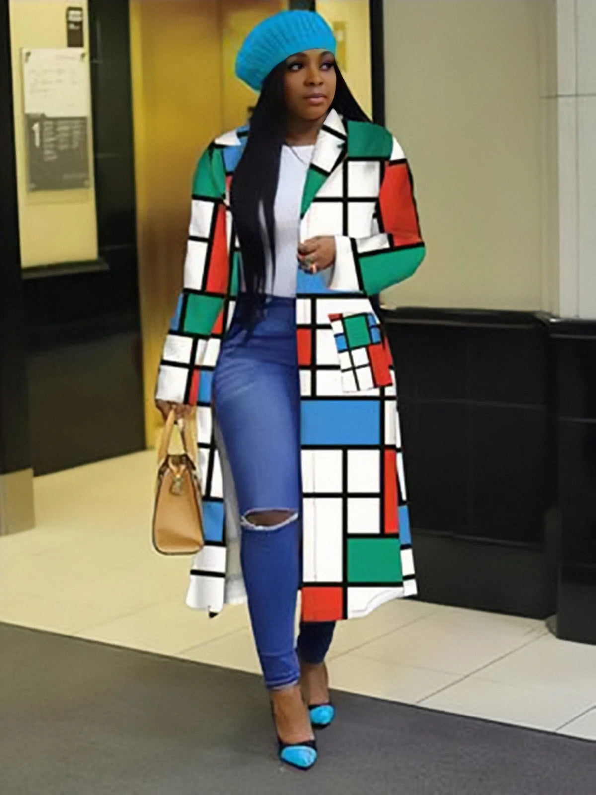 African Clothes for Women 2021 Spring African Women Long Sleeve Printing Plus Sie Long Shirt Dress S-5XL