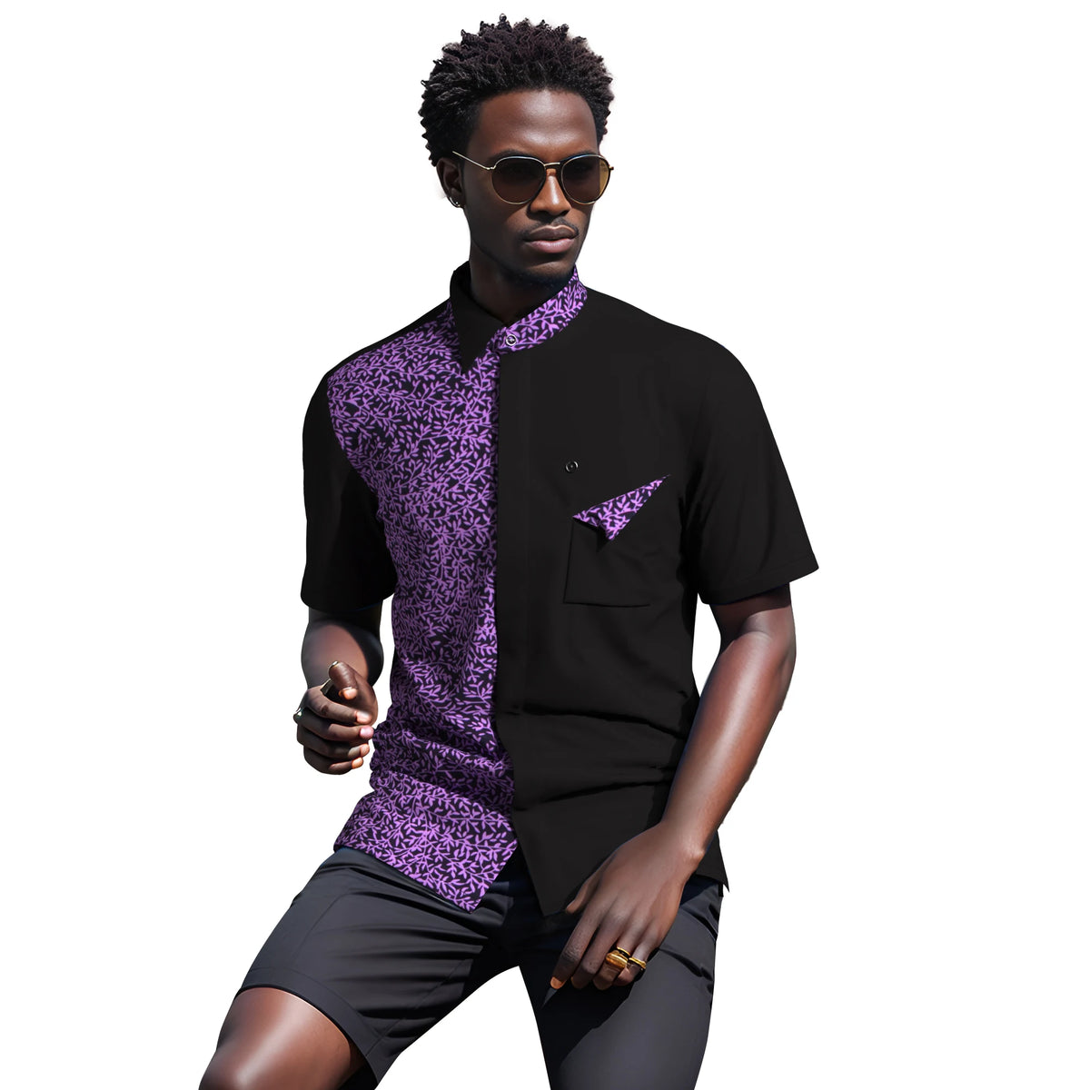 African Men Clothing Bazin Riche Ankara Shirt Daily African Men T Shirt Dashiki Top WYN2042