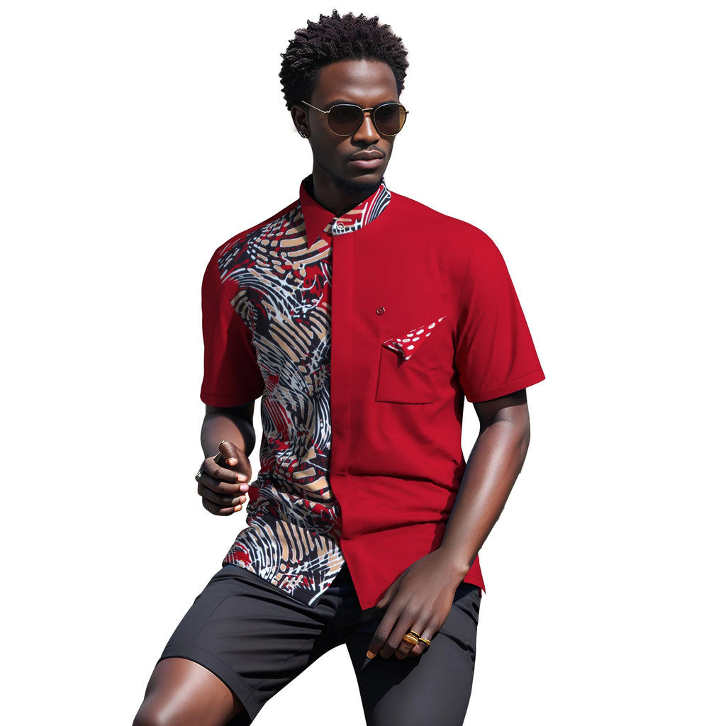 African Men Clothing Bazin Riche Ankara Shirt Daily African Men T Shirt Dashiki Top WYN2042