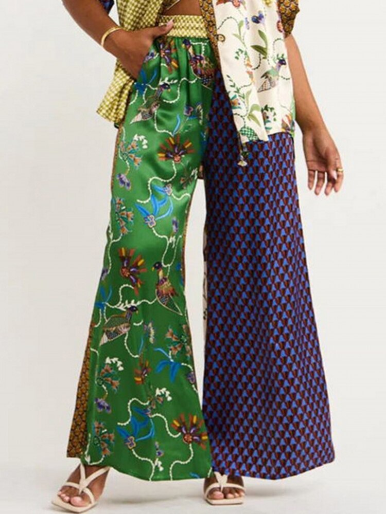 2 Two Piece Set Dashiki African Short Sleeve Blouse Tops And Pant Suits Summer Autumn Women Set Sheath Matching Fashion Outfit