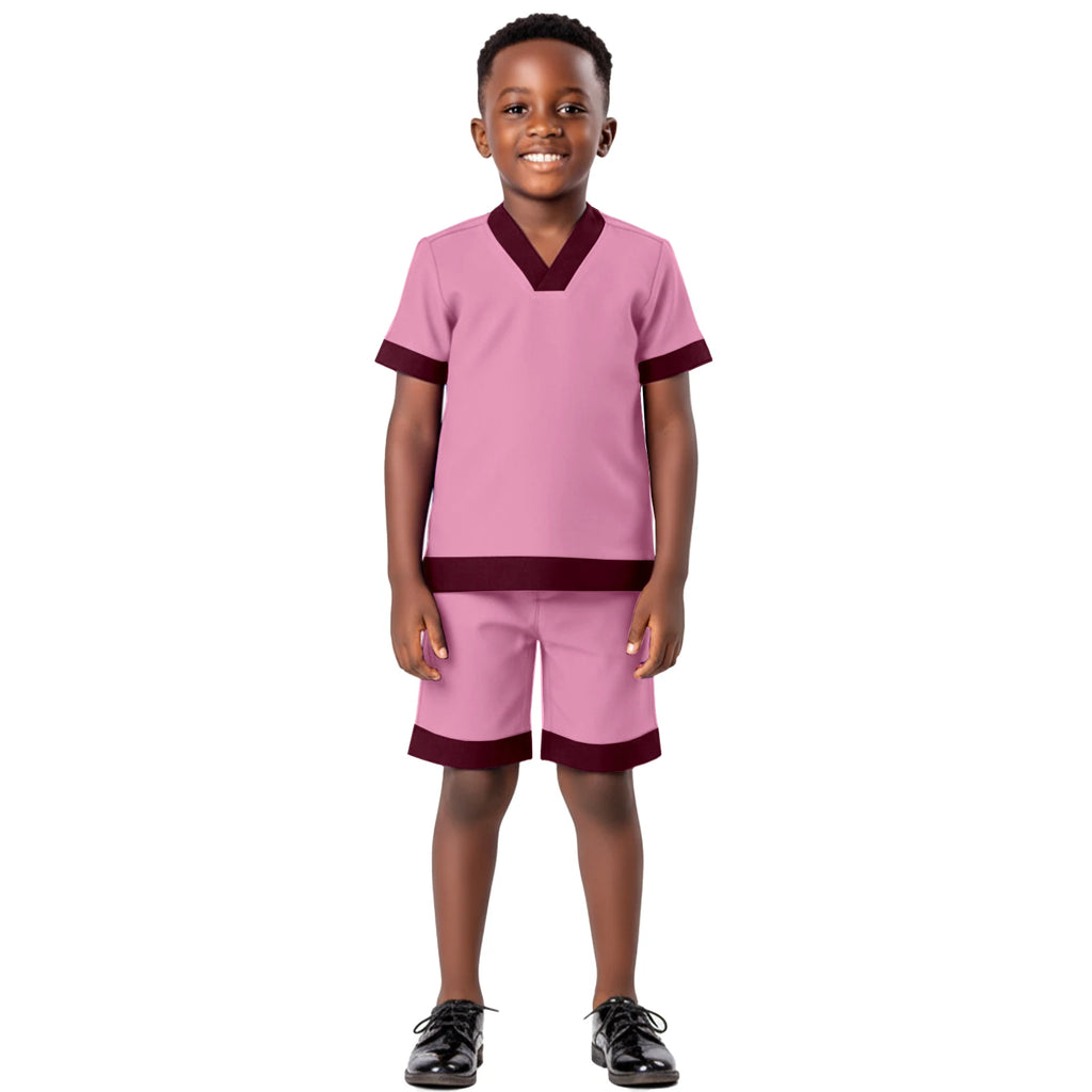 African Attire for Boy Ankara Outfits Nigerian Clothes Dashiki Kids Short Sleeve Shirt and Shorts