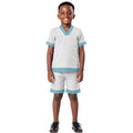 African Attire for Boy Ankara Outfits Nigerian Clothes Dashiki Kids Short Sleeve Shirt and Shorts