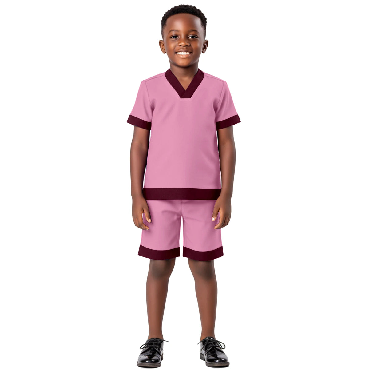 African Attire for Boy Ankara Outfits Nigerian Clothes Dashiki Kids Short Sleeve Shirt and Shorts